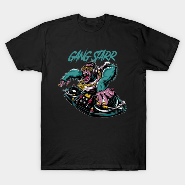 GANG STARR RAPPER T-Shirt by Tronjoannn-maha asyik 